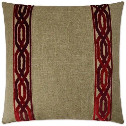 Cannes Red Throw Pillow With Insert - LOOMLAN - D.V. Kap - Throw Pillows