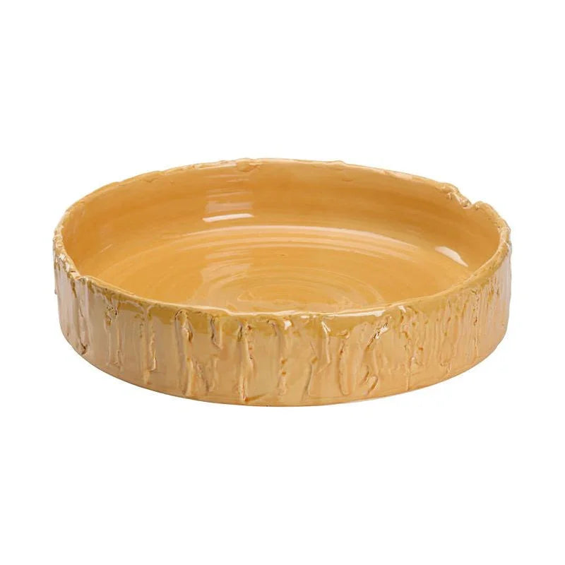 Capaci Ocher Glazed Bowl - LOOMLAN - Wildwood - Boxes & Bowls