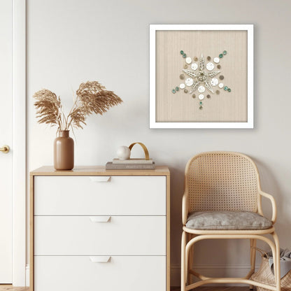 Caparazon Wood Frame Brown Canvas Art