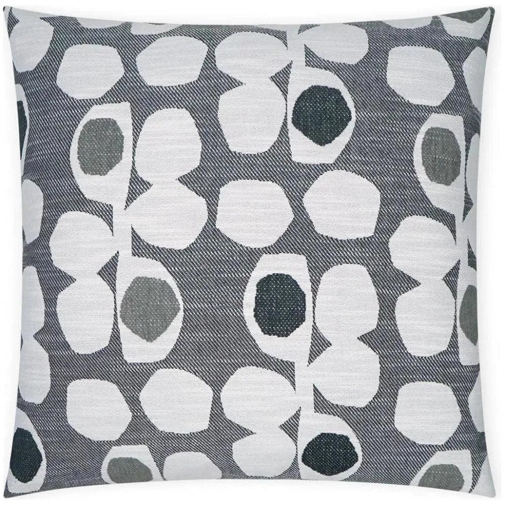 D.V. Kap Caprioni Tuxedo Abstract Grey Large Throw Pillow Insert