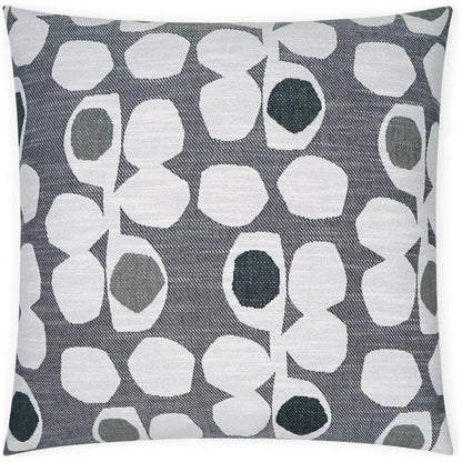 D.V. Kap Caprioni Tuxedo Abstract Grey Large Throw Pillow Insert