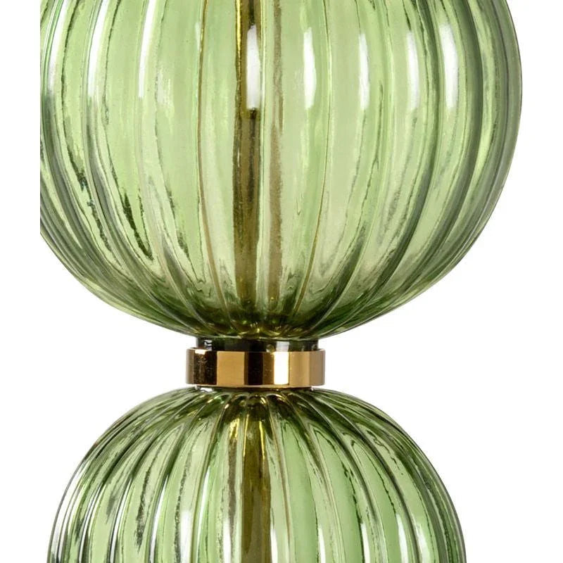 Cara Green Crystal Brass Finish Table Lamp - LOOMLAN - Wildwood - Table Lamps