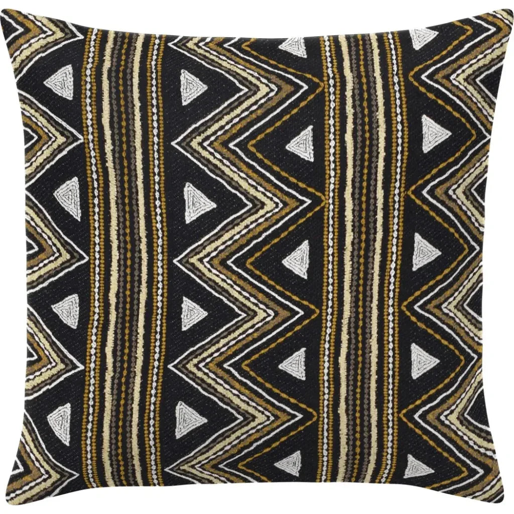 Carbato Java Handmade Outdoor Pillow-Outdoor Pillows-Earnest Collection-20" Square-LOOMLAN