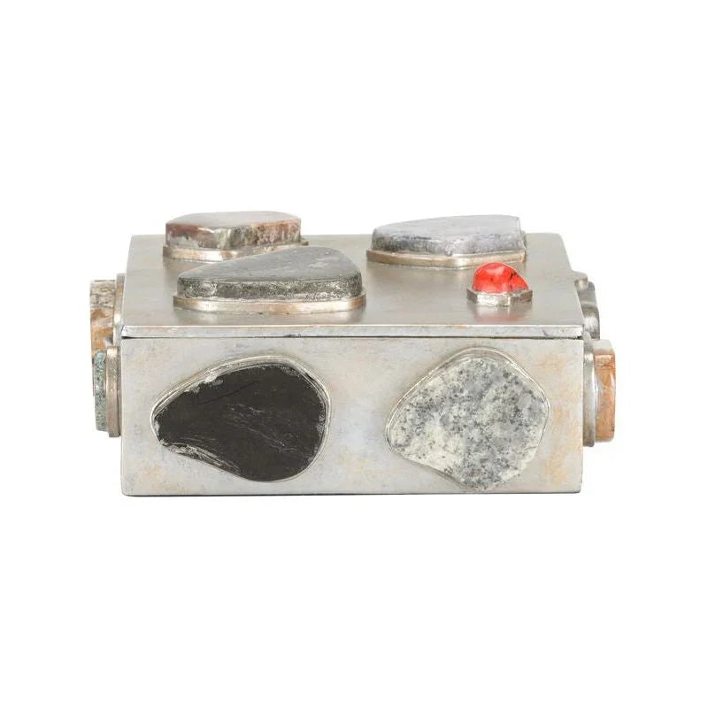 Caribbean Metal Made Jewelry Box - LOOMLAN - Chelsea House - Boxes & Bowls