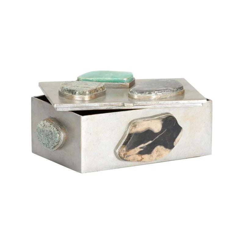 Caribbean Metal Made Jewelry Box - LOOMLAN - Chelsea House - Boxes & Bowls