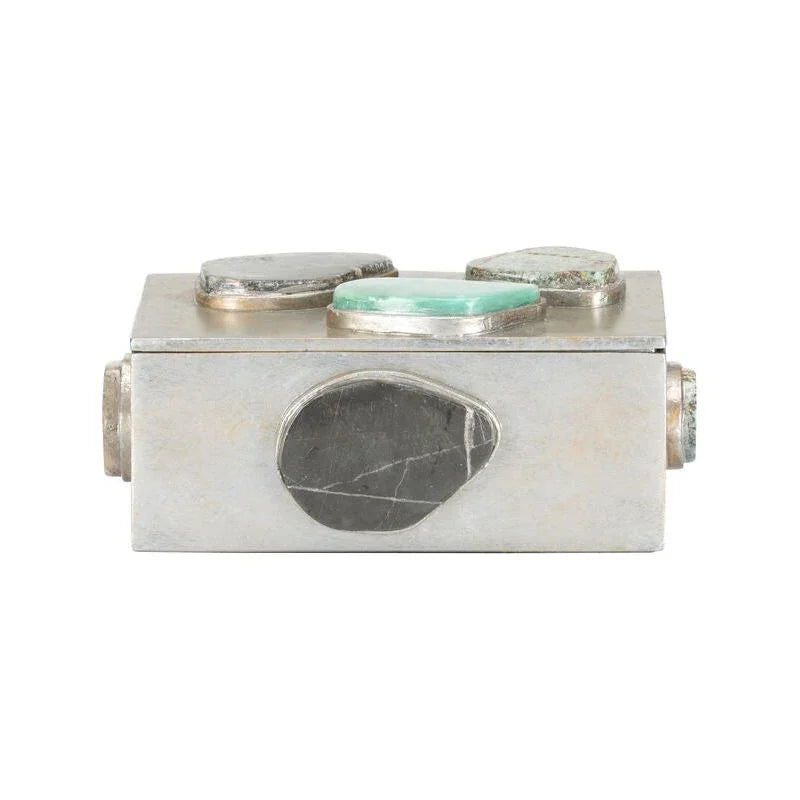 Caribbean Metal Made Jewelry Box - LOOMLAN - Chelsea House - Boxes & Bowls