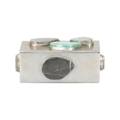 Caribbean Metal Made Jewelry Box - LOOMLAN - Chelsea House - Boxes & Bowls