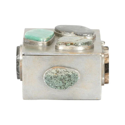 Caribbean Metal Made Jewelry Box - LOOMLAN - Chelsea House - Boxes & Bowls