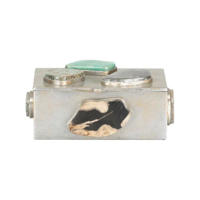 Caribbean Metal Made Jewelry Box - LOOMLAN - Chelsea House - Boxes & Bowls