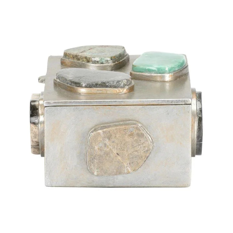 Caribbean Metal Made Jewelry Box - LOOMLAN - Chelsea House - Boxes & Bowls