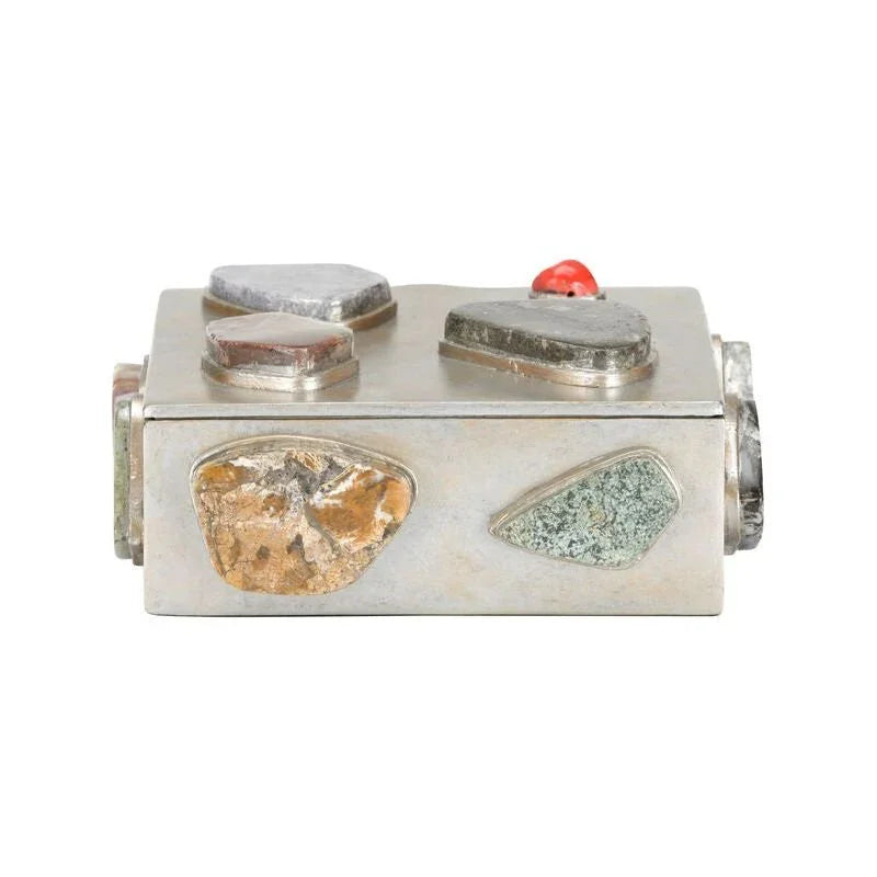 Caribbean Metal Made Jewelry Box - LOOMLAN - Chelsea House - Boxes & Bowls