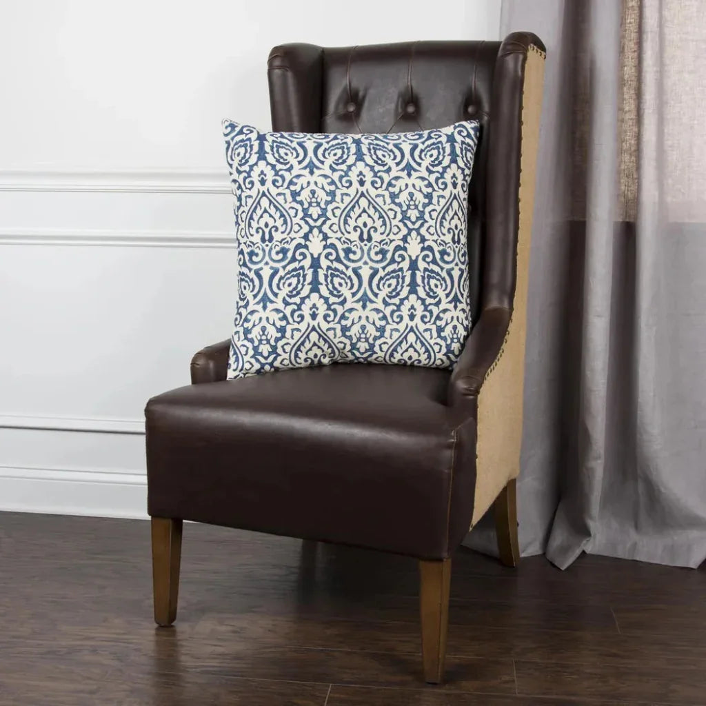 Carl Damask Decorative Throw Pillow For Couch - LOOMLAN - LOOMLAN - Throw Pillows