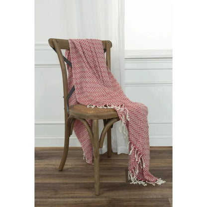 Carla Chevron Cotton Throw Blanket - LOOMLAN - LOOMLAN - Throw Blankets