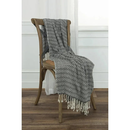 Carla Chevron Cotton Throw Blanket - LOOMLAN - LOOMLAN - Throw Blankets