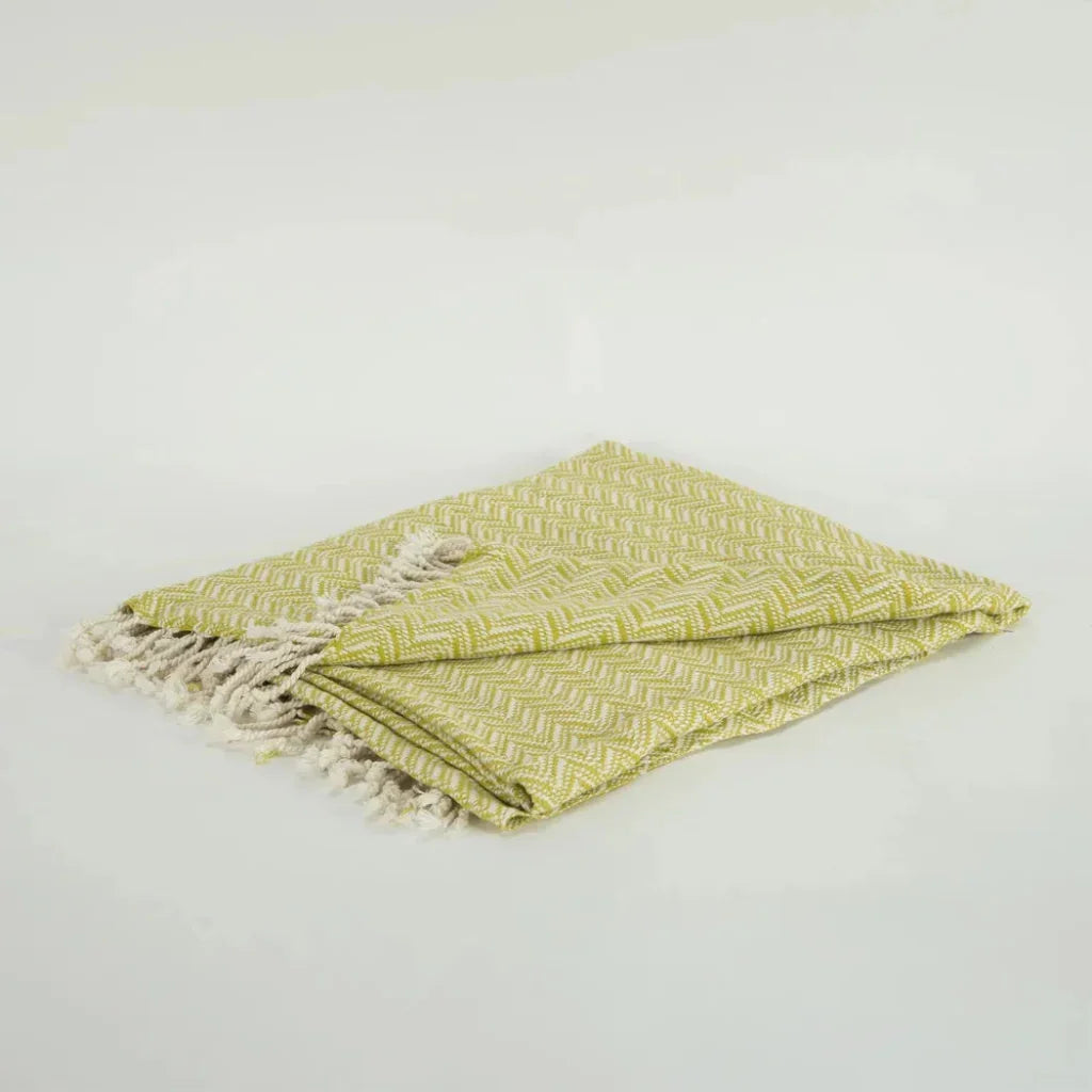 Carla Chevron Cotton Throw Blanket - LOOMLAN - LOOMLAN - Throw Blankets
