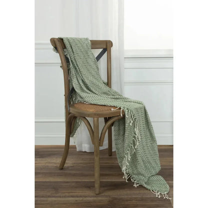 Carla Chevron Cotton Throw Blanket - LOOMLAN - LOOMLAN - Throw Blankets