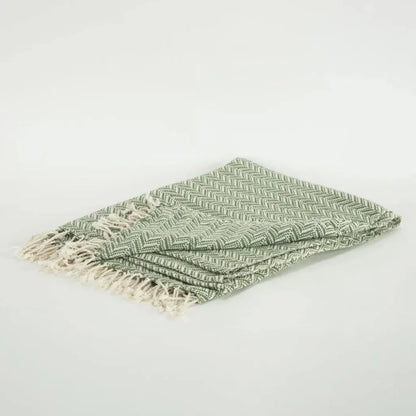 Carla Chevron Cotton Throw Blanket - LOOMLAN - LOOMLAN - Throw Blankets