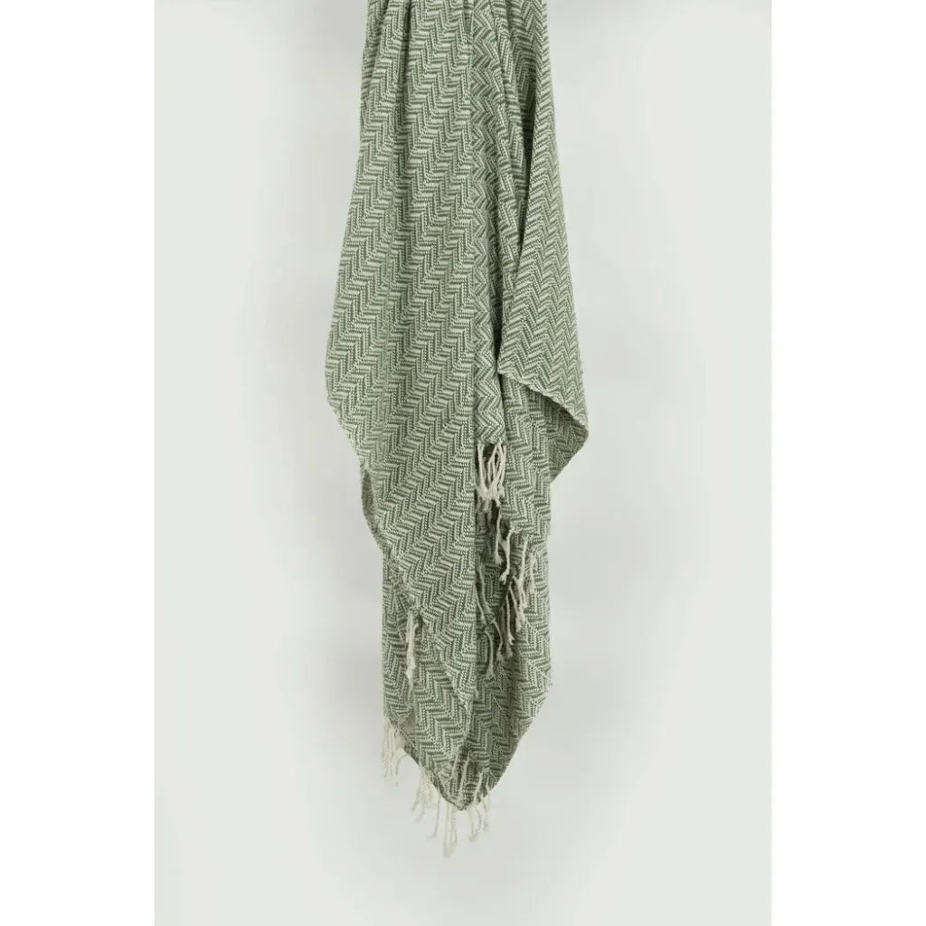 Carla Chevron Cotton Throw Blanket - LOOMLAN - LOOMLAN - Throw Blankets