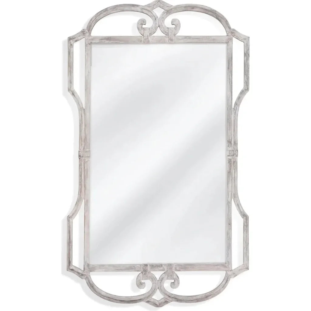 Carthage Wood White Vertical Wall Mirror