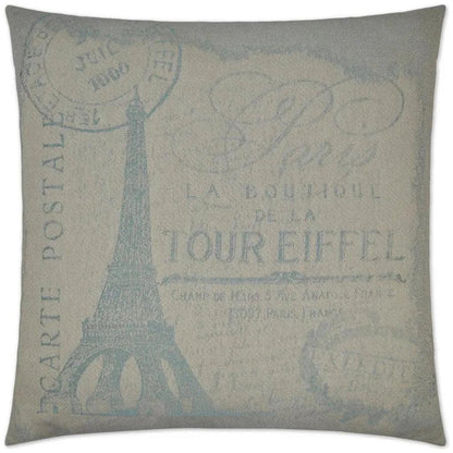 Cartolina Mint Grey Throw Pillow With Insert - LOOMLAN - D.V. Kap - Throw Pillows
