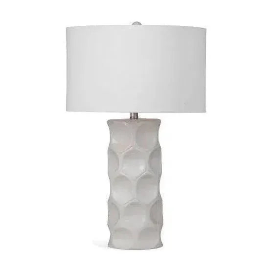 Cassidy 28" Tall Ceramic Cream Table Lamp - LOOMLAN - Bassett Mirror - Table Lamps
