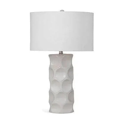 Cassidy 28" Tall Ceramic Cream Table Lamp - LOOMLAN - Bassett Mirror - Table Lamps