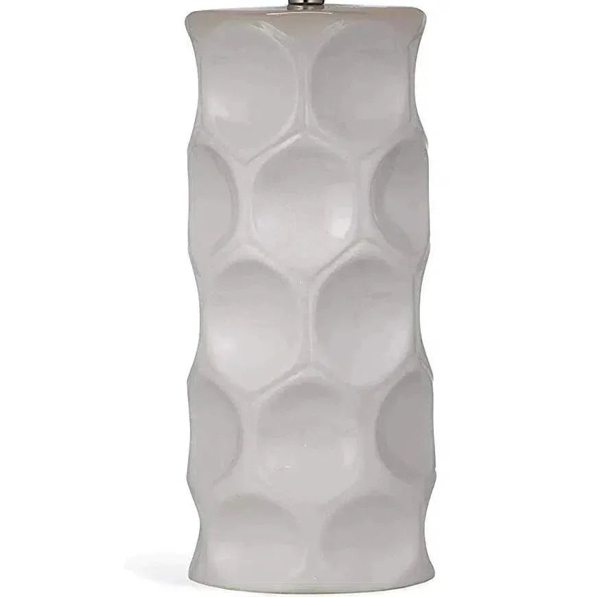 Cassidy 28" Tall Ceramic Cream Table Lamp - LOOMLAN - Bassett Mirror - Table Lamps