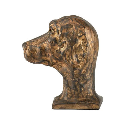 Cast Composite Crafted Dog Accent Sculpture - LOOMLAN - Chelsea House - Statues & Sculptures