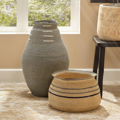 Caterpillar Basket - LOOMLAN - Jamie Young - Vases & Jars