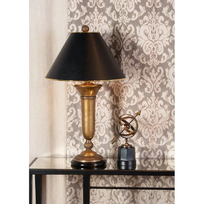 Cedric Gold Brass Made Table Lamp - LOOMLAN - Wildwood - Table Lamps