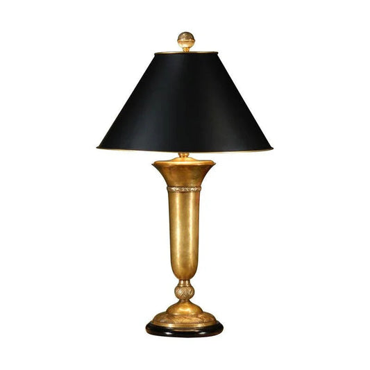 Cedric Gold Brass Made Table Lamp - LOOMLAN - Wildwood - Table Lamps