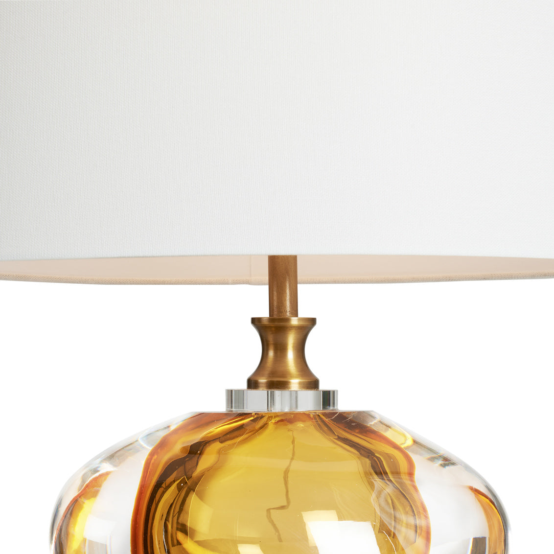 Celestial Brown Glass Table Lamp