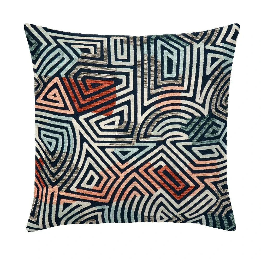 Centric Earthern Handmade Outdoor Pillow-Outdoor Pillows-Earnest Collection-20" Square-LOOMLAN