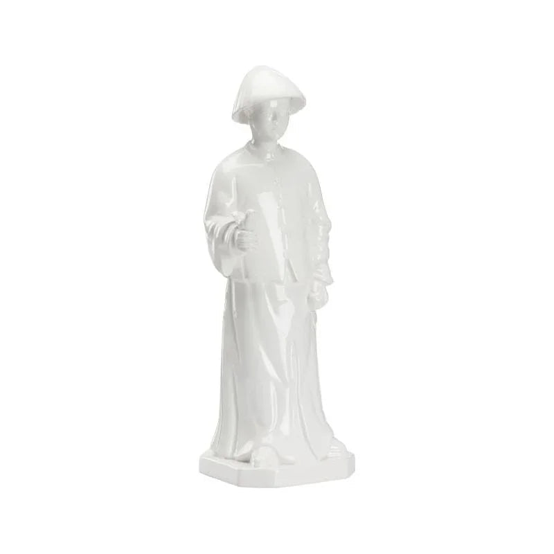 Ceramic Made Chinese Human Figurine - LOOMLAN - Chelsea House - Statues & Sculptures