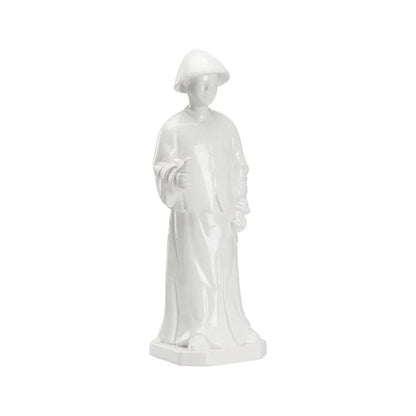 Ceramic Made Chinese Human Figurine - LOOMLAN - Chelsea House - Statues & Sculptures