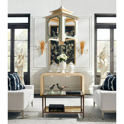 Ceramic Made Chinoiserie Human Sculpture - LOOMLAN - Chelsea House - Statues & Sculptures