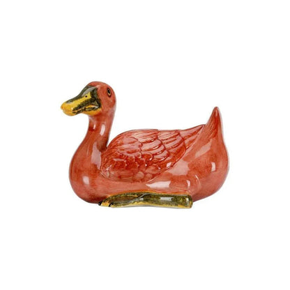 Ceramic Made Duck Sculpture - LOOMLAN - Chelsea House - Statues & Sculptures