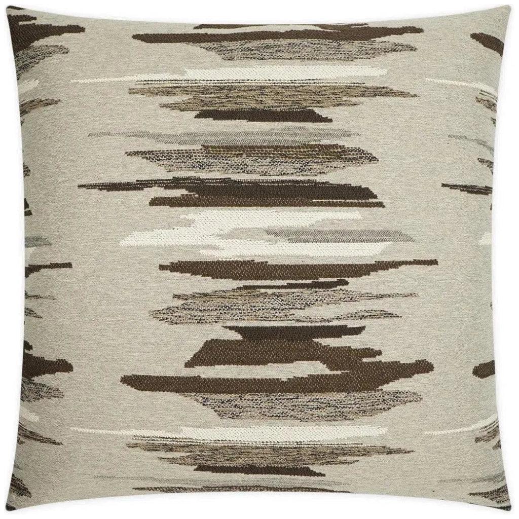 Chadsford Mocha Brown Large Throw Pillow Insert - LOOMLAN - D.V. Kap - Throw Pillows