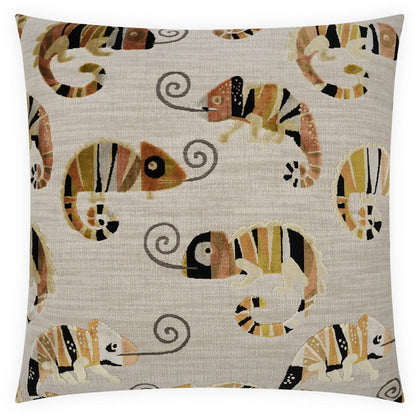 Chameleon Handcrafted Throw Pillow