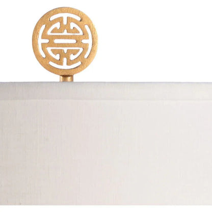 Chan Grey Glazed Ceramic Table Lamp - LOOMLAN - Wildwood - Table Lamps