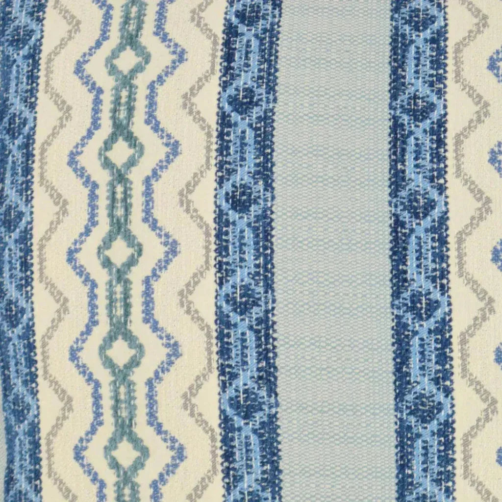 Chandler Waterfall Blue Throw Pillow Insert - LOOMLAN - D.V. Kap - Throw Pillows