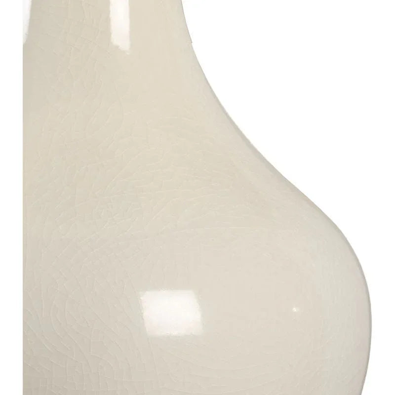 Charles Cream Ceramic Made Vase Table Lamp - LOOMLAN - Chelsea House - Table Lamps