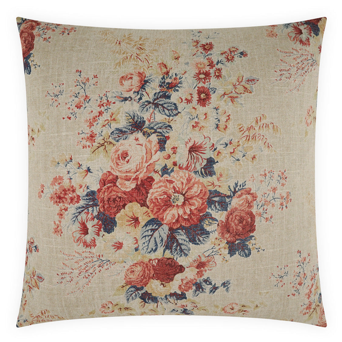 Charleville Red Throw Pillow