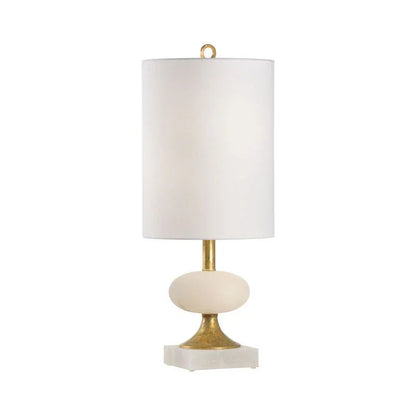 Charlotte Natural White Alabaster Table Lamp - LOOMLAN - Chelsea House - Table Lamps