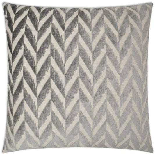 Charming Zinc Grey Throw Pillow With Insert - LOOMLAN - D.V. Kap - Throw Pillows
