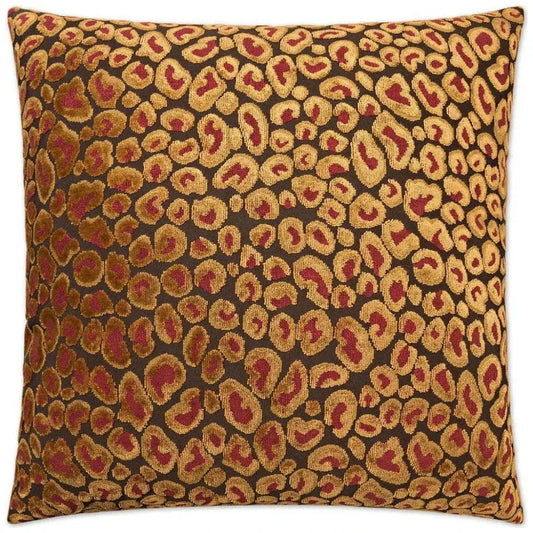 Cheetah Ruby Red Throw Pillow With Insert - LOOMLAN - D.V. Kap - Throw Pillows