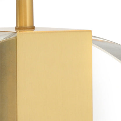 Chess Court Crystal Golden Table Lamp