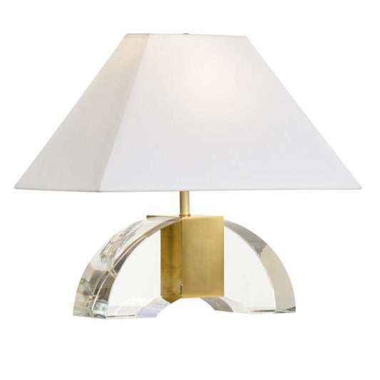 Chess Court Crystal Golden Table Lamp
