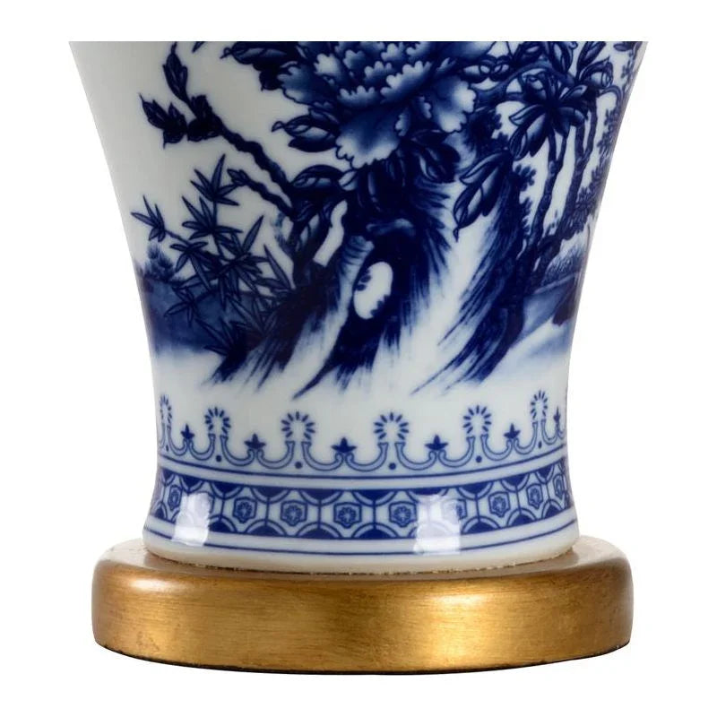 Chesterton Ceramic Hand Painted Design Table Lamp - LOOMLAN - Chelsea House - Table Lamps
