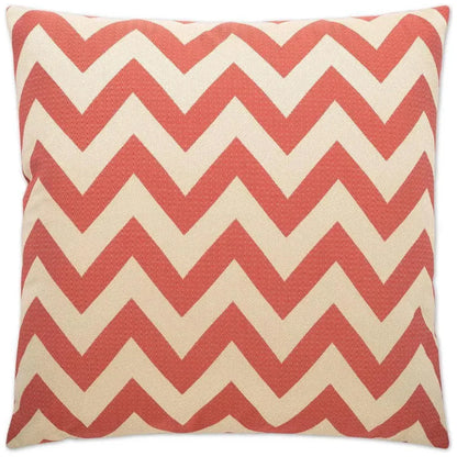 Chevron Chic Red Throw Pillow With Insert - LOOMLAN - D.V. Kap - Throw Pillows